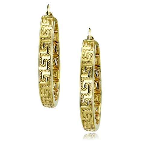 gold versace earringss|Versace gold earrings price.